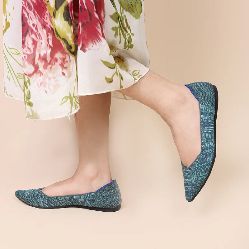 Versatile Heeled Sandals for Any Occasion---Rothy - Women - The Point - Aqua Heather