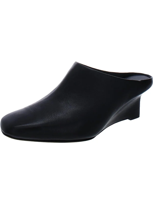 Stylish Slip-On Pumps for Quick Elegance---Benita Womens Leather Slip On Wedge Heels