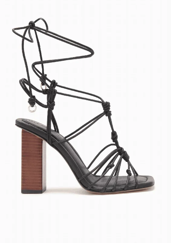 Versatile Heeled Sandals for Any Occasion---Women's Mira High Heel In Noir