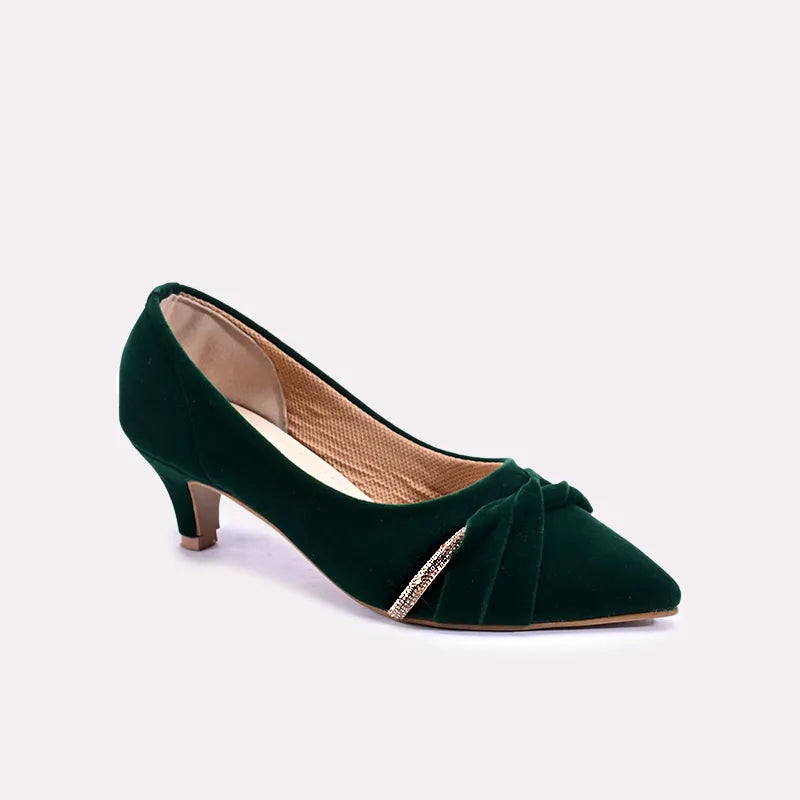 Orla Green Fancy Court Shoes 0431220