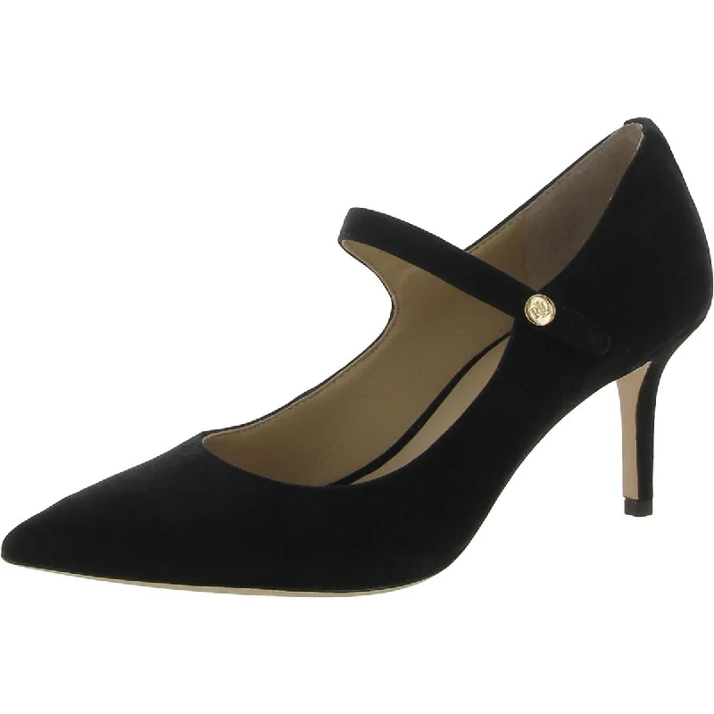 Affordable Suede Ankle Pumps for All-Day Wear--Lauren Ralph Lauren Womens Lanette Suede Mary Jane Heels