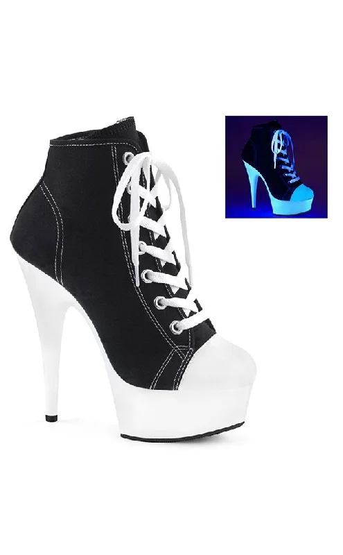 Stylish Platform Heels for Extra Height--DELIGHT-600SK-02 Black Converse Platform Heels