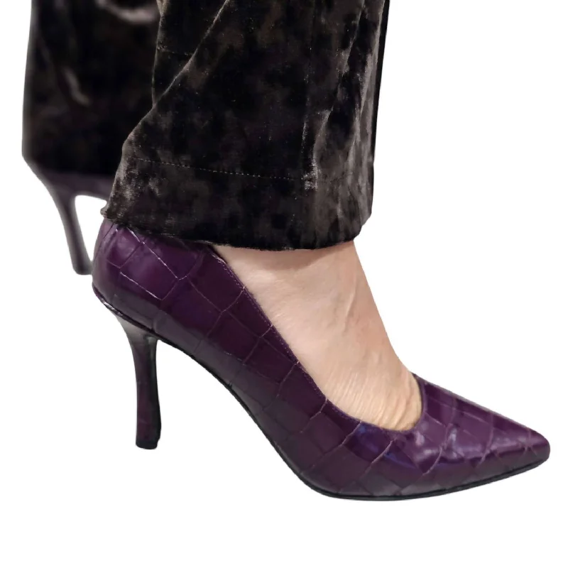 Versatile Heeled Sandals for Any Occasion---Women's Heeled Pumps In Purple