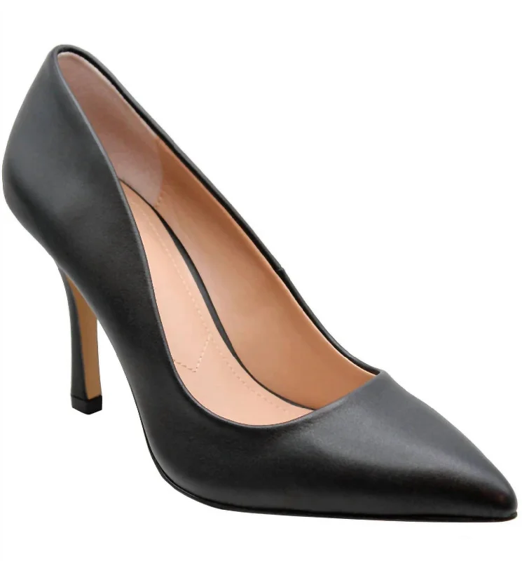 Incredible Leather Pump In Black---Comfortable Leather Pumps for Office and Everyday Wear