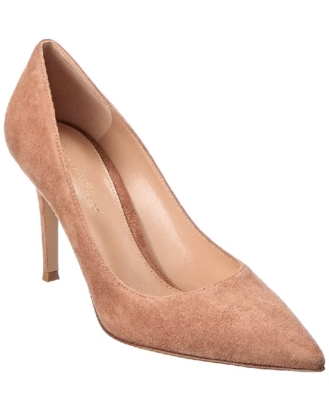 Affordable Suede Ankle Pumps for All-Day Wear--Gianvito Rossi 85 Suede Pump