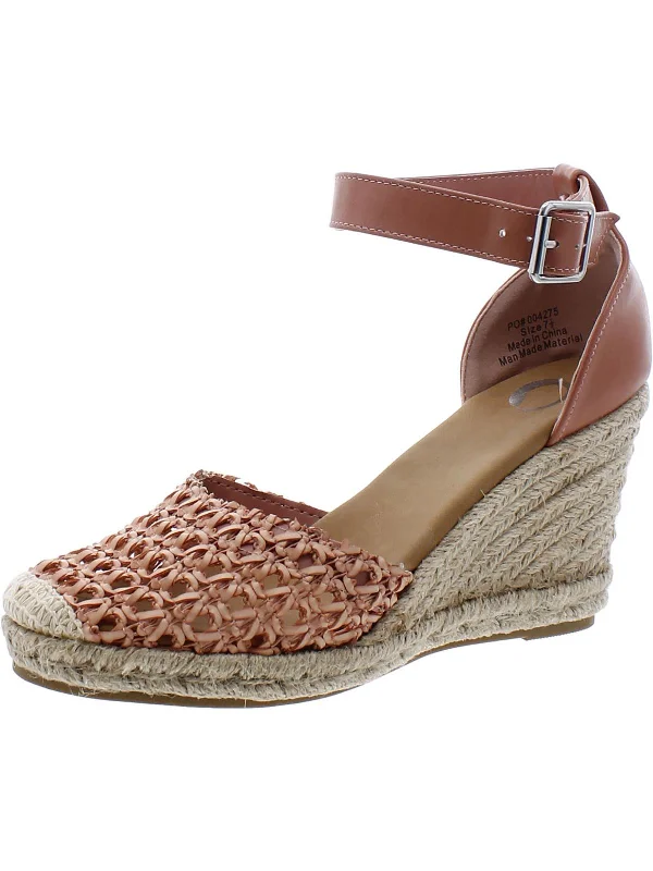 Versatile Heeled Sandals for Any Occasion---Womens Woven Round toe Wedge Heels