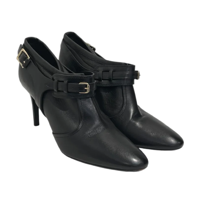 BURBERRY/Heels/US 8/Black/Leather/---Comfortable Leather Pumps for Office and Everyday Wear