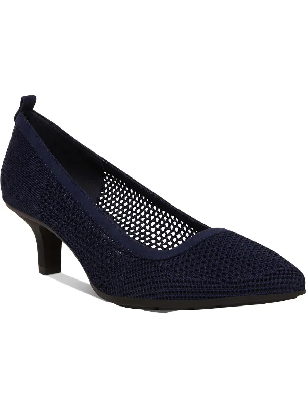 Versatile Dress Heels for Formal and Casual Wear---Rebecca Womens Perforated Slip On Dress Heels