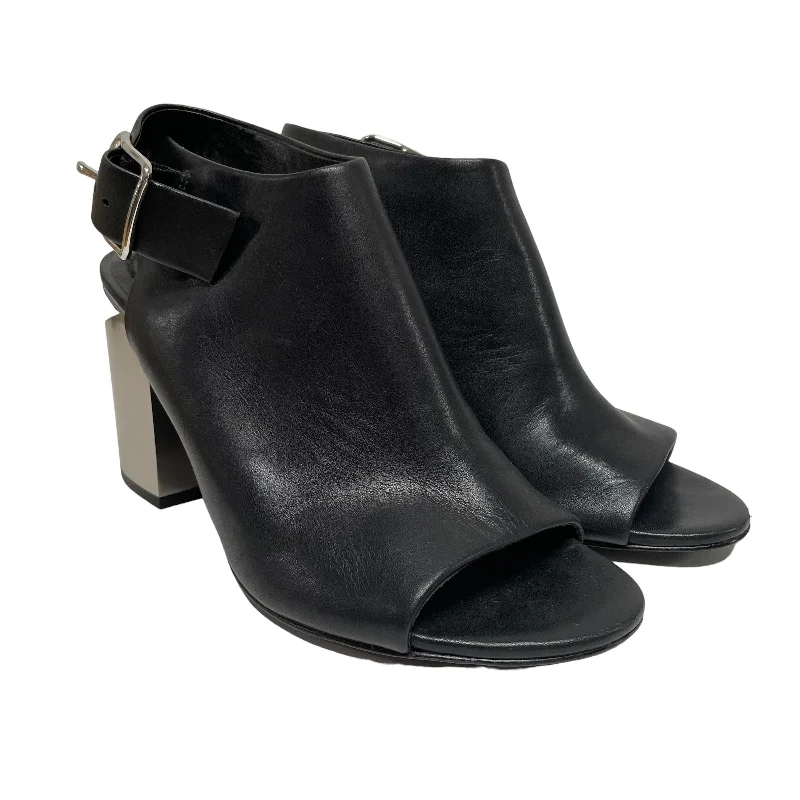 Alexander Wang/Heels/EU 37/Leather/BLK/metal heels---Comfortable Leather Pumps for Office and Everyday Wear