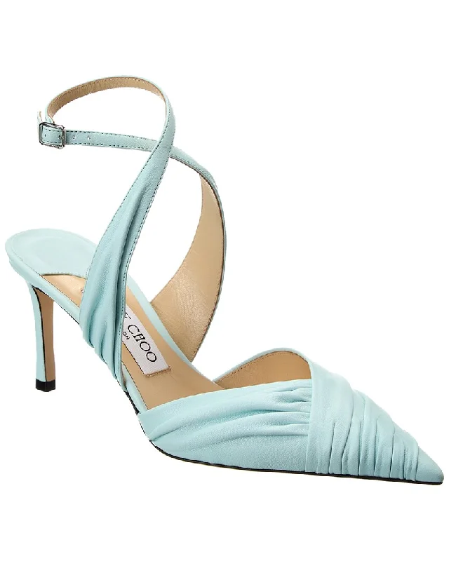 Jimmy Choo Basil 75 Leather Pump---Comfortable Leather Pumps for Office and Everyday Wear