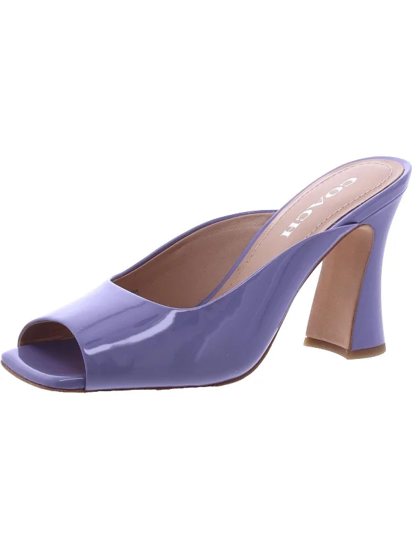 Sleek and Shiny Patent Pump Heels for a Polished Look--Laurence Patent Womens Patent Leather Slip-On Mules