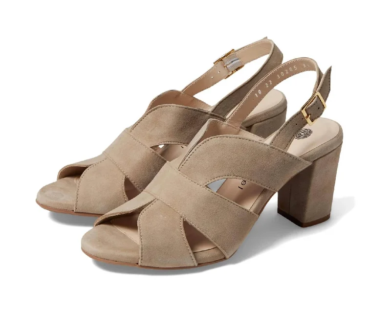 Versatile Heeled Sandals for Any Occasion---Lark Heels In Beige