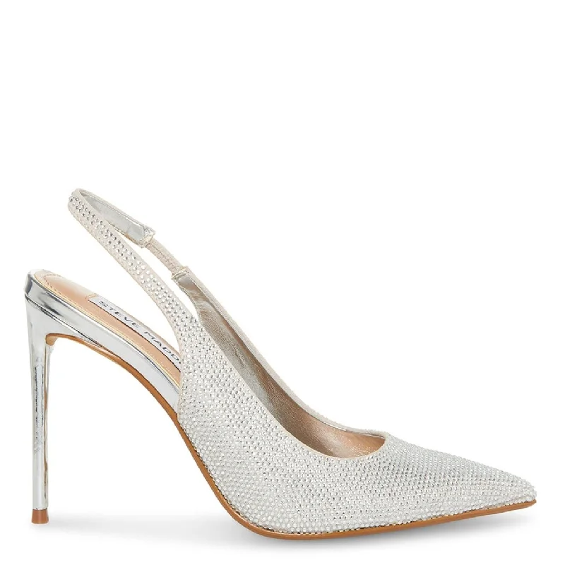 Affordable Rhinestone Pumps for a Dazzling Look---Mariah Rhinestones Slingback Pumps