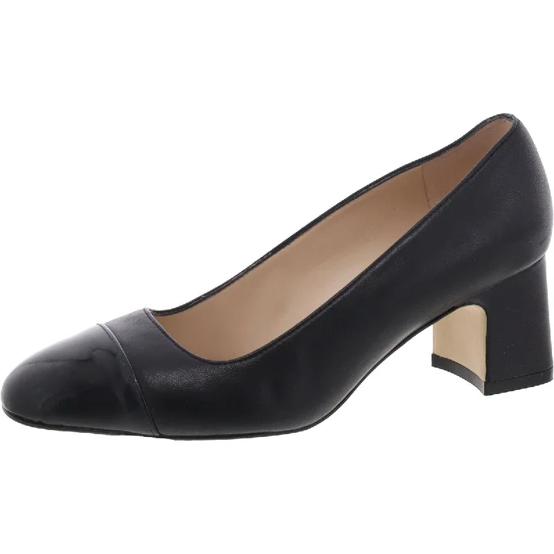 Stylish Slip-On Pumps for Quick Elegance---Milla  Womens Slip On Round Toe Block Heels