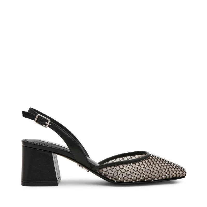 Versatile Dress Heels for Formal and Casual Wear---NETWORK BLACK MESH