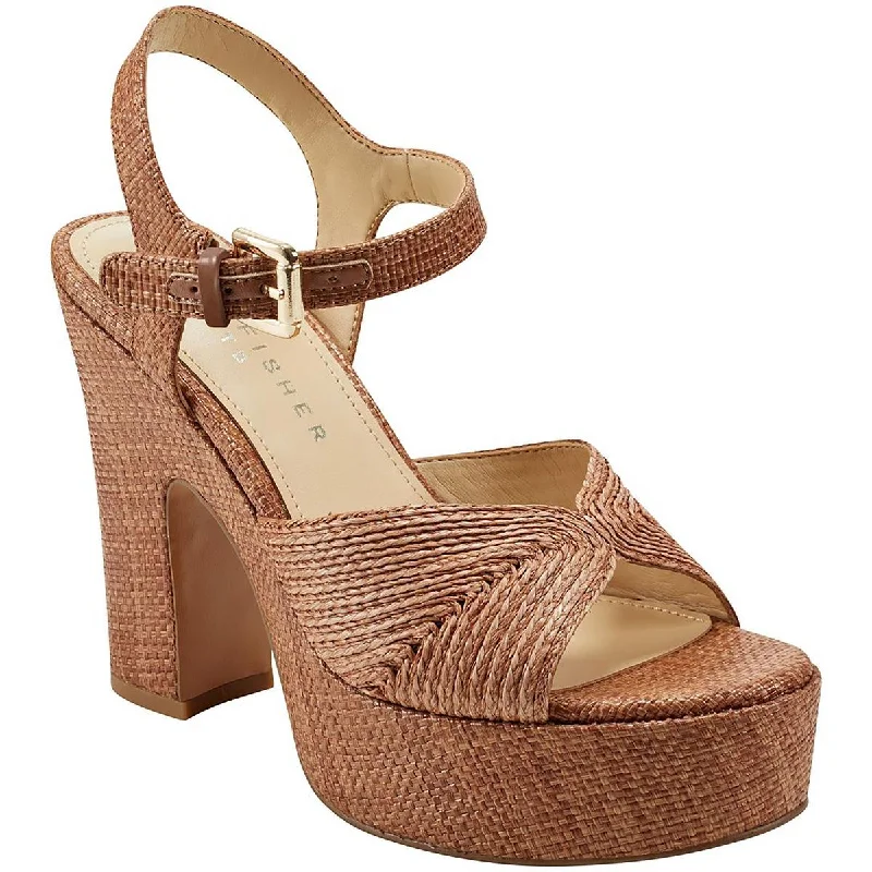 Stylish Open Toe Heels for Summer--Marc Fisher LTD Womens Starla Open Toe Block Heel Platform Heels