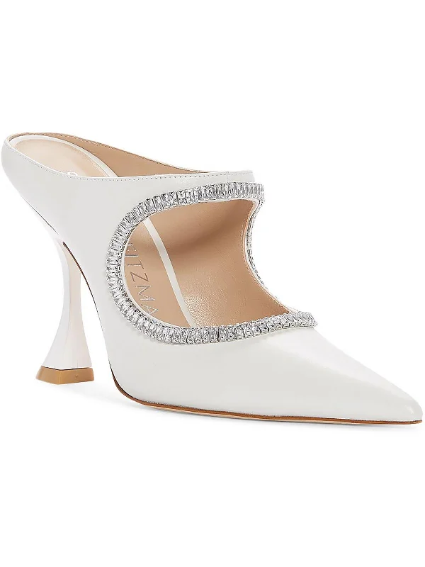 Stiletto Heel Pumps with Perfect Fit--XCurve Crystal 100 Womens Embellished Pointed Toe Pumps-Fashionable & Classic