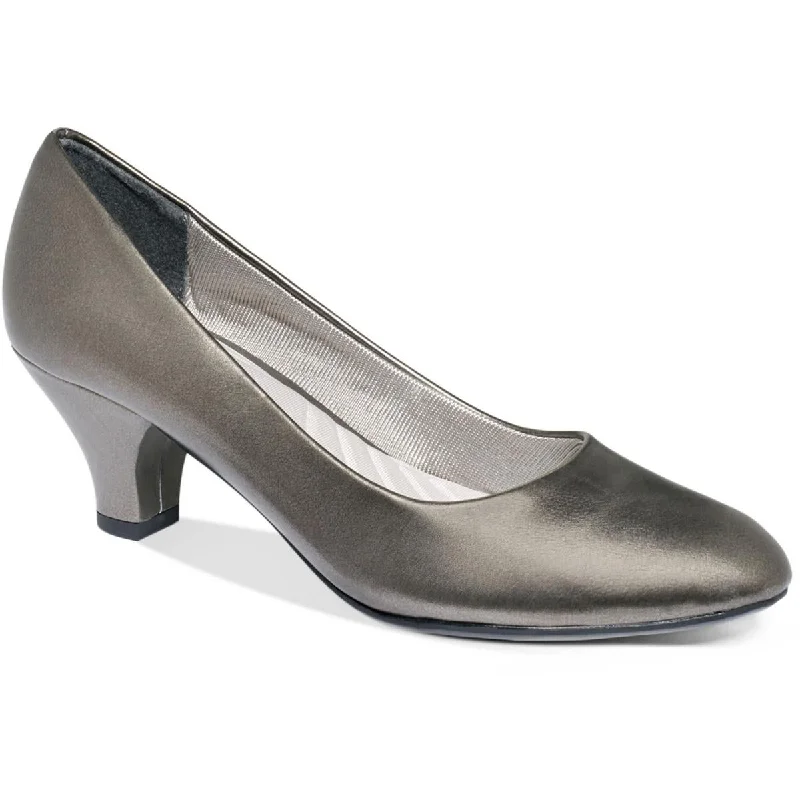 Versatile Heeled Sandals for Any Occasion---Easy Street Womens Fabulous Metallic Embossed Pumps