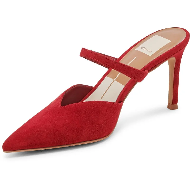 Affordable Suede Ankle Pumps for All-Day Wear--Dolce Vita Womens Kanika Suede Pointed Toe Mules