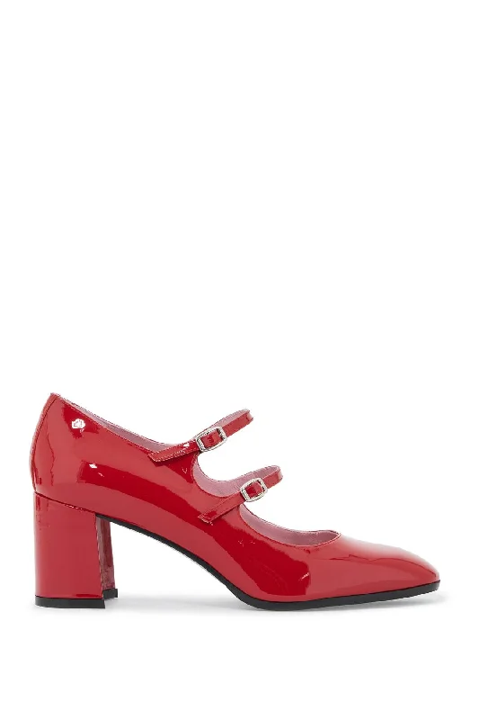 Sleek and Shiny Patent Pump Heels for a Polished Look--Carel 'mary Jane Alice In Patent Leather