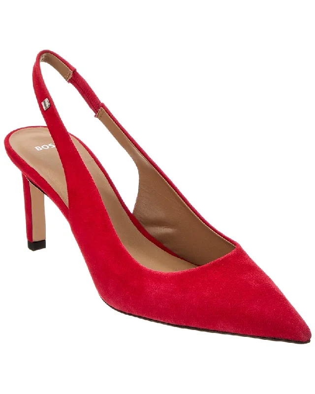 Affordable Suede Ankle Pumps for All-Day Wear--Hugo Boss Janet Suede Slingback Pump