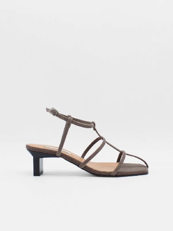 Versatile Heeled Sandals for Any Occasion---Women's Gene Cage Heel In Bosc