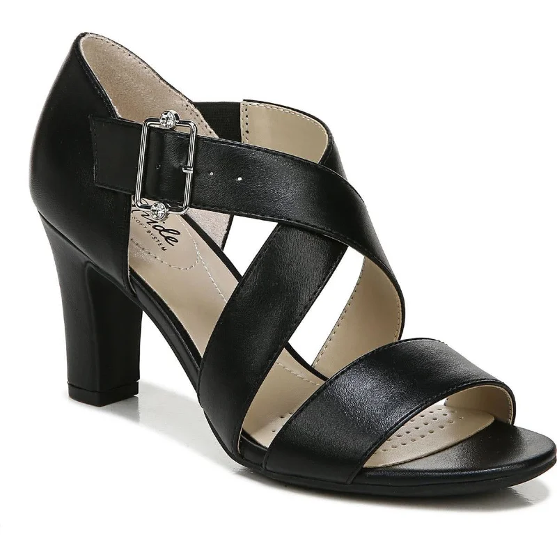 Stylish Open Toe Heels for Summer--Carlyle Womens Cushioned Footbed Open Toe Heels