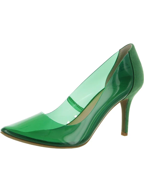 Versatile Dress Heels for Formal and Casual Wear---Womens Vinyl Dressy Pumps