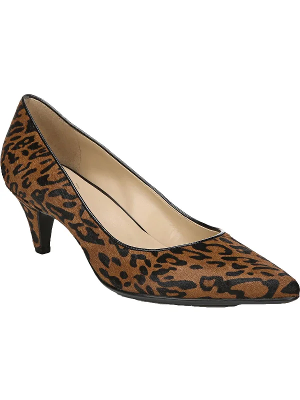 Beverly 2 Womens Leather Calf Hair Pumps---Comfortable Leather Pumps for Office and Everyday Wear