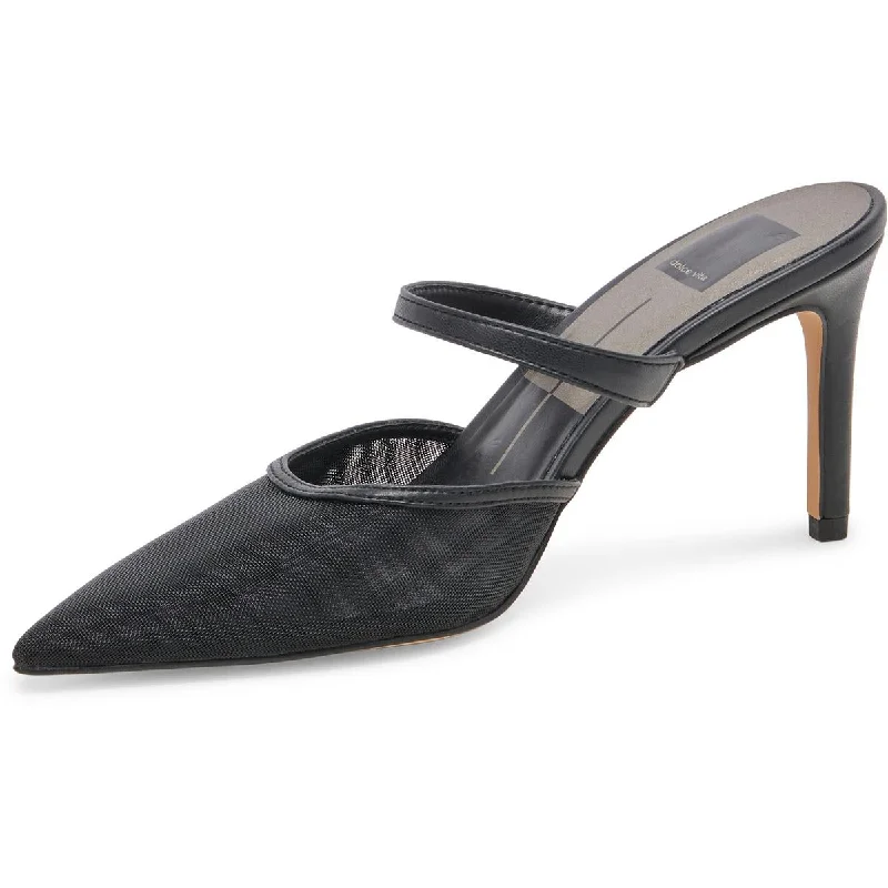 Stiletto Heel Pumps with Perfect Fit--Dolce Vita Womens Katik Mesh Pointed Toe Mules-Fashionable & Classic