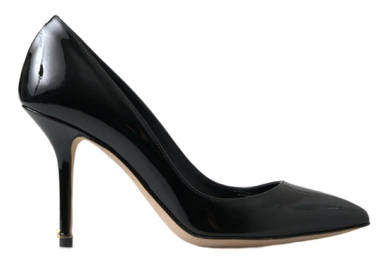 Sleek and Shiny Patent Pump Heels for a Polished Look--Dolce & Gabbana Elegant Patent Leather Heels Women's Pumps