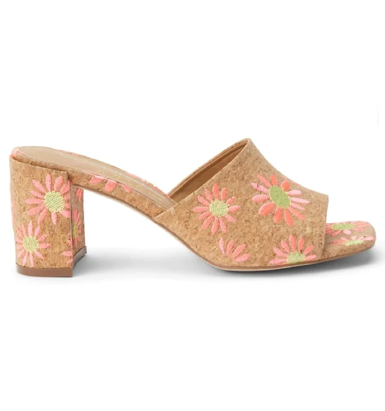 Versatile Heeled Sandals for Any Occasion---Women Kristin Heel In Pink Daisy