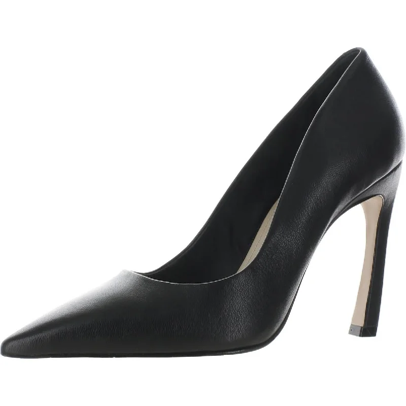 Stiletto Heel Pumps with Perfect Fit--Schutz Womens Pilar Leather Pointed Toe Pumps-Fashionable & Classic