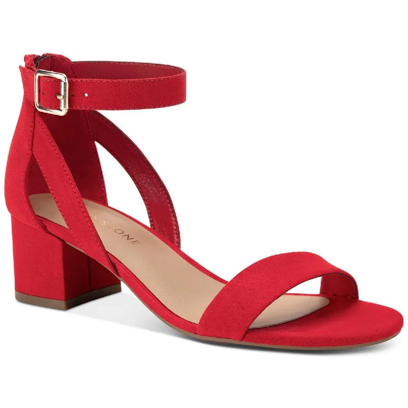 Affordable Suede Ankle Pumps for All-Day Wear--Sun + Stone Womens Faux Suede Open Toe Pumps