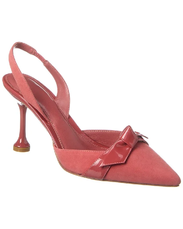 Affordable Suede Ankle Pumps for All-Day Wear--Alexandre Birman Clarita Stiletto Flare Suede Slingback Pump