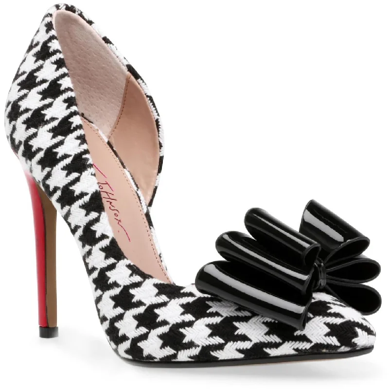 Stiletto Heel Pumps with Perfect Fit--Betsey Johnson Womens Prince P Bow Stilettos D'Orsay Heels-Fashionable & Classic