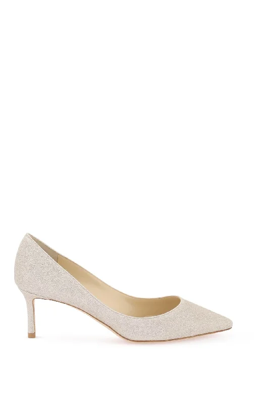 Jimmy Choo 'romy' Pumps With Glitter---Trendy Glitter Heels for a Glamorous Look