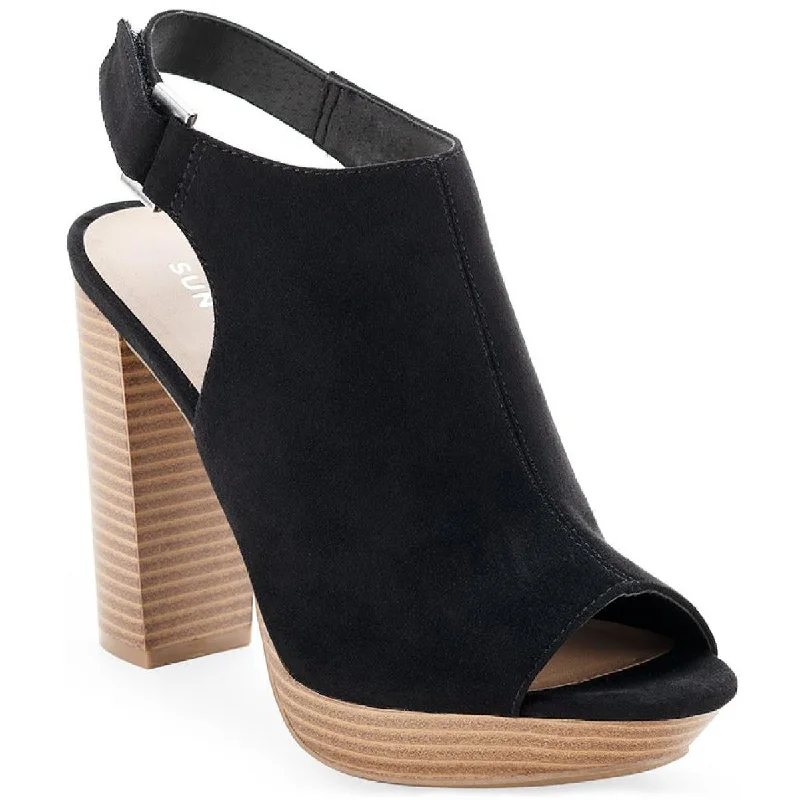 Affordable Suede Ankle Pumps for All-Day Wear--Sun + Stone Womens Rebeccaa Microsuede Sling Back Heels