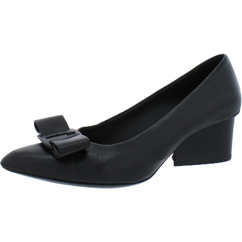 Versatile Dress Heels for Formal and Casual Wear---Salvatore Ferragamo Womens Viva 55 Leather Dressy Pumps