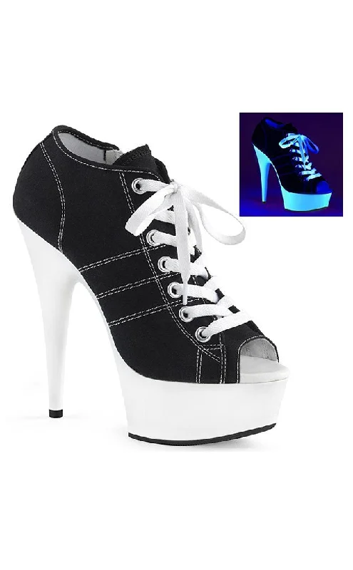 Stylish Platform Heels for Extra Height--DELIGHT-600SK-01 Black Converse Platform Heels