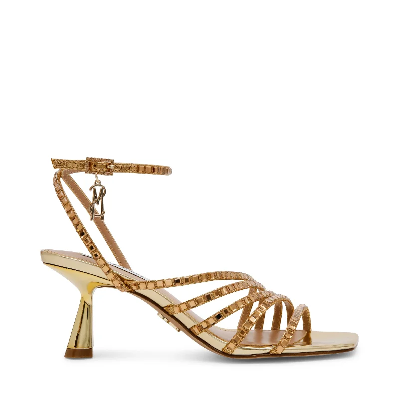 ALARAH GOLD---Fashionable Kitten Heels for Date Night