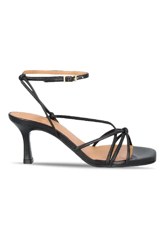 Versatile Heeled Sandals for Any Occasion---A8171 - Black Nappa 70