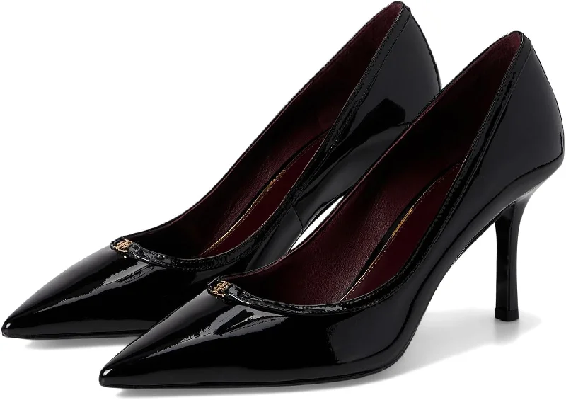 Versatile Heeled Sandals for Any Occasion---Tory Burch Women's Double T Buckle 80mm Pump, Perfect Black