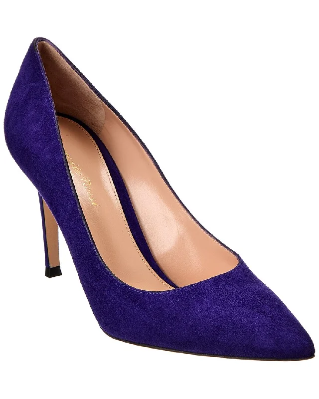 Affordable Suede Ankle Pumps for All-Day Wear--Gianvito Rossi Gianvito 85 Suede Pump