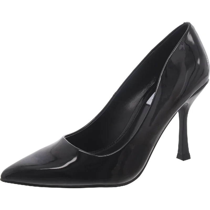 Sleek and Shiny Patent Pump Heels for a Polished Look--Steve Madden Womens Leda Patent Slip-On Pumps