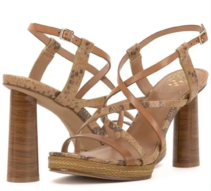 Versatile Heeled Sandals for Any Occasion---Neloette In Tan