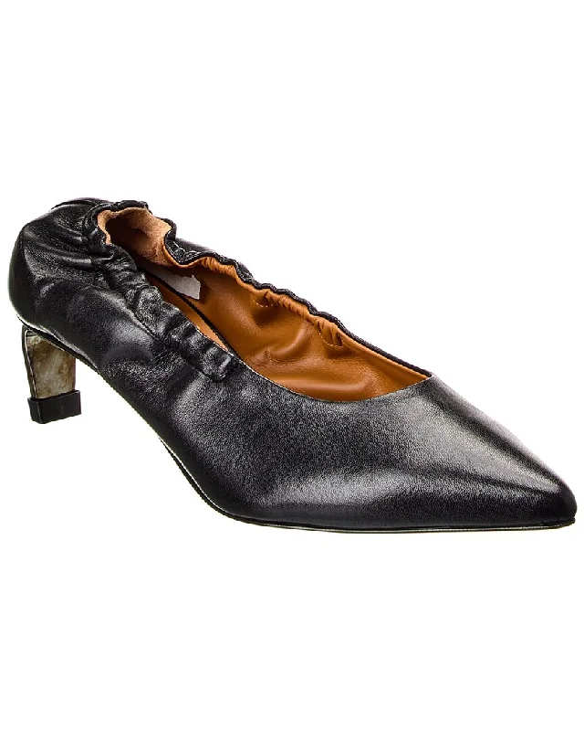 Clergerie Amour Leather Pump---Comfortable Leather Pumps for Office and Everyday Wear