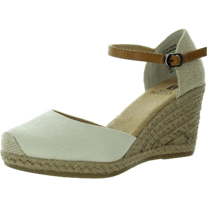 Stylish Ankle Strap Heels for Women--White Mountain Womens Mamba Round Toe Ankle Strap Platform Heels