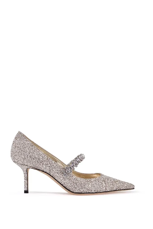 Jimmy Choo Glittery Bing 65---Trendy Glitter Heels for a Glamorous Look