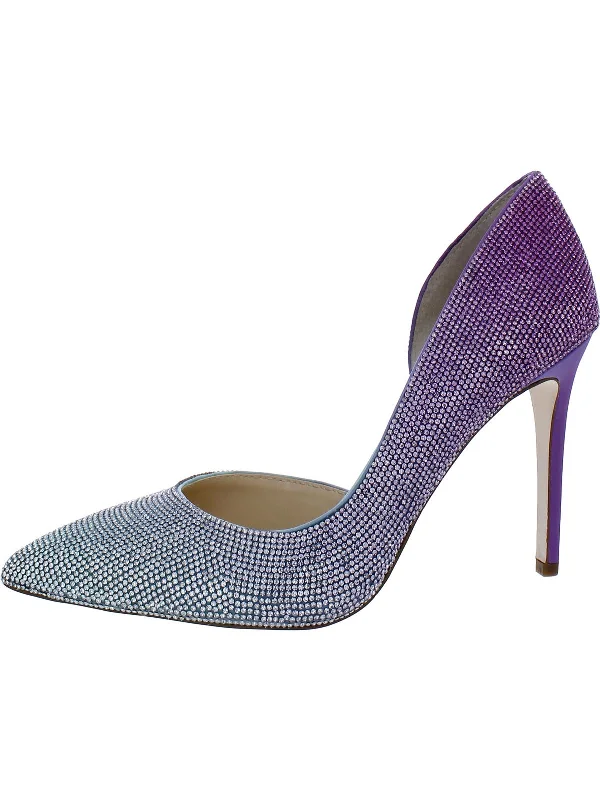 Affordable Rhinestone Pumps for a Dazzling Look---Prizma 8 HF Womens Rhinestone Ombre D'Orsay Heels